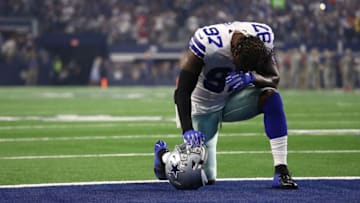 ARLINGTON, TX - SEPTEMBER 16: Taco Charlton #97 of the Dallas Cowboys at AT&T Stadium on September 16, 2018 in Arlington, Texas. (Photo by Ronald Martinez/Getty Images)
