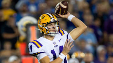 LSU Tigers quarterback Max Johnson. (Jordan Prather-USA TODAY Sports)