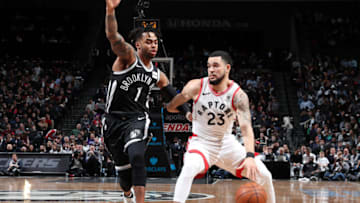 Brooklyn Nets D'Angelo Russell. Mandatory Copyright Notice: Copyright 2018 NBAE (Photo by Nathaniel S. Butler/NBAE via Getty Images)