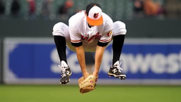 May 4, 2016; Baltimore, MD, USA; Baltimore Orioles pitcher Tyler Wilson (63) stretches prior to the game against the New York Yankees at Oriole Park at Camden Yards. The New York Yankees won 7-0. Mandatory Credit: Evan Habeeb-USA TODAY Sports