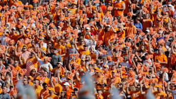 TAMPA, FL - JANUARY 1: Tennessee Volunteers fans during the Outback Bowl at Raymond James Stadium on January 1, 2016 in Tampa, Florida. (Photo by Mike Carlson/Getty Images)