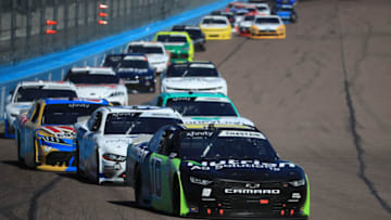 AVONDALE, ARIZONA - MARCH 07: NASCAR Xfinity Series drivers race in the 2020 LS Tractor 200 at Phoenix Raceway (Photo by Chris Graythen/Getty Images)