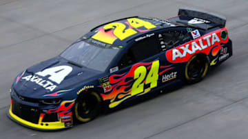 DOVER, DE - MAY 03: William Byron, driver of the #24 Axalta Chevrolet, practices for the Monster Energy NASCAR Cup Series Gander RV 400 at Dover International Speedway on May 3, 2019 in Dover, Delaware. (Photo by Sean Gardner/Getty Images)