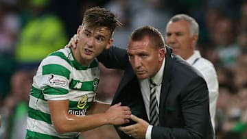 Brendan Rodgers, Kieran Tierney, Celtic (Photo by Ian MacNicol/Getty Images)