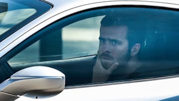 Juventus' Bosnian midfielder Miralem Pjanic arrives in his car at the Juventus' Continassa training ground in Turin on May 5, 2020, during the country's lockdown aimed at curbing the spread of the COVID-19 infection, caused by the novel coronavirus. - Juventus has recalled its 10 overseas players as Serie A clubs were given the green light to return to individual training on May 4, 2020. Players returning from abroad are to follow a health protocol and then begin training at Continassa. (Photo by Marco BERTORELLO / AFP) (Photo by MARCO BERTORELLO/AFP via Getty Images)