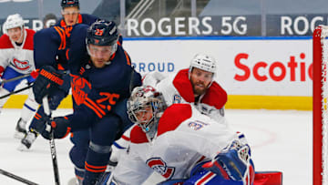 Apr 19, 2021; Edmonton, Alberta, CAN; Montreal Canadiens Carey Price Mandatory Credit: Perry Nelson-USA TODAY Sports