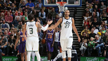 SALT LAKE CITY, UT - OCTOBER 6: Rudy Gobert (Photo by Melissa Majchrzak/NBAE via Getty Images)