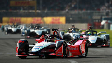 MEXICO CITY, MEXICO - FEBRUARY 16: Pascal Wehrlein of Germany drives the Mahindra Racing during the 2019 Mexico City E-Prix on February 16, 2019 in Mexico City, Mexico. (Photo by Hector Vivas/Getty Images)