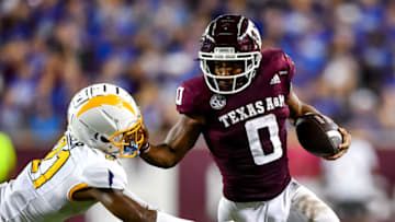 Ainias Smith, Texas A&M football Mandatory Credit: Maria Lysaker-USA TODAY Sports