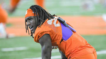 Clemson cornerback Toriano Pride Jr. (23) during Spring practice in Clemson, S.C. Friday, March 4, 2022.Clemson Spring Football Practice March 4