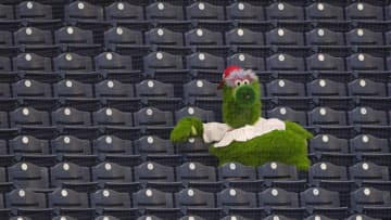 Phillie Phanatic, Philadelphia Phillies. (Photo by Mitchell Leff/Getty Images)