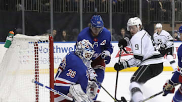 Henrik Lundqvist #30 of the New York Rangers