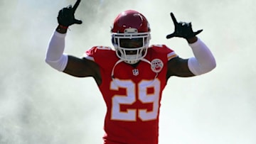 Oct 23, 2016; Kansas City, MO, USA; Kansas City Chiefs strong safety Eric Berry (29) is introduced prior to a game against the New Orleans Saints at Arrowhead Stadium. The Chiefs won 27-21. Mandatory Credit: Jeff Curry-USA TODAY Sports