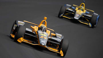 INDIANAPOLIS, INDIANA - MAY 24: Sage Karam of the United States, driver of the #24 Dreyer & Reinbold Racing Chevrolet drives during Carb Day for the 103rd Indianapolis 500 at Indianapolis Motor Speedway on May 24, 2019 in Indianapolis, Indiana. (Photo by Chris Graythen/Getty Images)