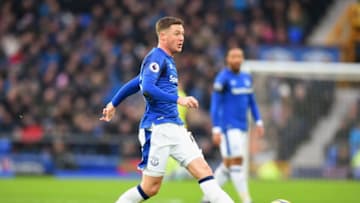 LIVERPOOL, ENGLAND - JANUARY 20: James McCarthy of Everton during the Premier League match between Everton and West Bromwich Albion at Goodison Park on January 20, 2018 in Liverpool, England. (Photo by Tony Marshall/Getty Images)