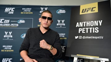 TORONTO, CANADA - DECEMBER 08: Anthony Pettis poses for a picture during the UFC 206 Ultimate Media Day event inside the Westin Harbour Castle Hotel on December 8, 2016 in Toronto, Ontario, Canada. (Photo by Brandon Magnus/Zuffa LLC/Zuffa LLC via Getty Images)