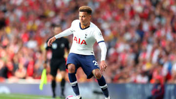 LONDON, ENGLAND - SEPTEMBER 01: Dele Alli of Tottenham Hotspur during the Premier League match between Arsenal FC and Tottenham Hotspur at Emirates Stadium on September 01, 2019 in London, United Kingdom. (Photo by Catherine Ivill/Getty Images)