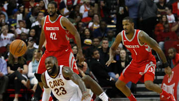 HOUSTON, TX - NOVEMBER 09: Forward LeBron James