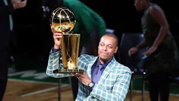 BOSTON, MA - FEBRUARY 11: Former Boston Celtics player Paul Pierce