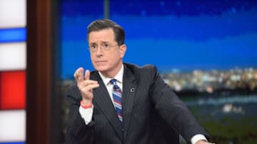 NEW YORK - JANUARY 19: The Late Show with Stephen Colbert during Thursday's 01/19/16 show in New York. (Photo by Scott Kowalchyk/CBS via Getty Images)