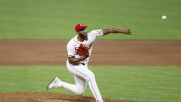 Former St. John's basketball player Amir Garrett pitches for the Cincinnati Reds. (Photo by Joe Robbins/Getty Images)