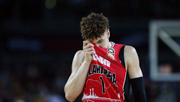 LaMelo Ball of the NBL's Illawarra Hawks looks on. (Photo by Anthony Au-Yeung/Getty Images)