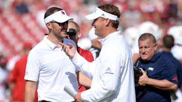 Lane Kiffin, Lincoln Riley, Big 12 Football Mandatory Credit: Mark D. Smith-USA TODAY Sports