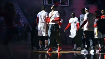 Mar 5, 2016; New Orleans, LA, USA; New Orleans Pelicans forward Anthony Davis (23) walks onto the court before the game against the Utah Jazz at the Smoothie King Center. Mandatory Credit: Matt Bush-USA TODAY Sports