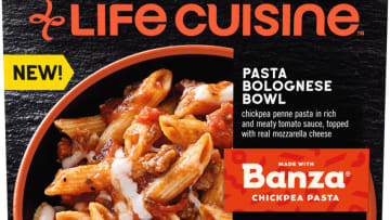 Life Cuisine with Banza Chickpea Pasta, photo provided by Lean Cuisine