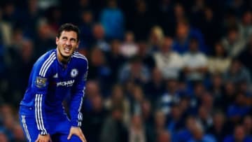 LONDON, ENGLAND - OCTOBER 03: Eden Hazard of Chelsea shows his dejection after conceding the third goal to Southampton during the Barclays Premier League match between Chelsea and Southampton at Stamford Bridge on October 3, 2015 in London, United Kingdom. (Photo by Julian Finney/Getty Images)