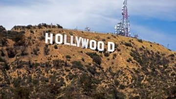 The iconic Hollywood sign sits on Mount Lee and overlooks the Hollywood Hills in Los Angeles.XXX LOS ANGELES VIDEO FILES114.JPG USA CA