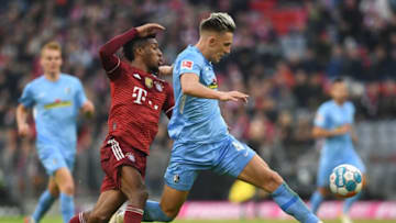 Freiburg defender Nico Schlotterbeck is transfer target for Bayern Munich. (Photo by Christof STACHE / AFP) / DFL REGULATIONS PROHIBIT ANY USE OF PHOTOGRAPHS AS IMAGE SEQUENCES AND/OR QUASI-VIDEO (Photo by CHRISTOF STACHE/AFP via Getty Images)