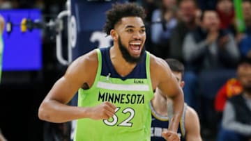 Minnesota Timberwolves center Karl-Anthony Towns has helped lead the charge during the three-game winning streak. Mandatory Credit: Bruce Kluckhohn-USA TODAY Sports