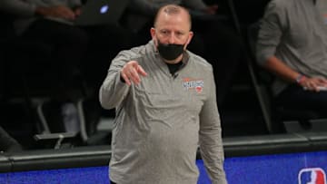 New York Knicks, Tom Thibodeau. Mandatory Credit: Brad Penner-USA TODAY Sports