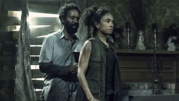 Lauren Ridloff as Connie, Kevin Carroll as Virgil - The Walking Dead _ Season 11, Episode 6 - Photo Credit: Josh Stringer/AMC