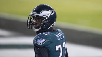 PHILADELPHIA, PA - JANUARY 03: Marcus Epps #22 of the Philadelphia Eagles reacts against the Washington Football Team at Lincoln Financial Field on January 3, 2021 in Philadelphia, Pennsylvania. (Photo by Mitchell Leff/Getty Images)