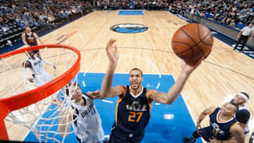 DALLAS, TX - FEBRUARY 9: Rudy Gobert (Photo by Glenn James/NBAE via Getty Images)
