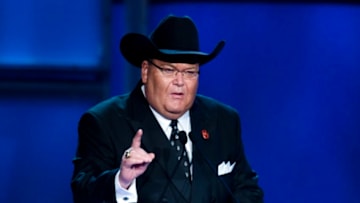 HOUSTON - APRIL 04: WWE television commentator Jim Ross attends the 25th Anniversary of WrestleMania's WWE Hall of Fame at the Toyota Center on April 4, 2009 in Houston, Texas. (Photo by Bob Levey/WireImage)