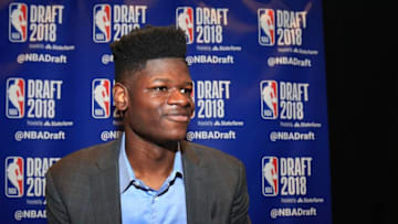 NEW YORK, NY - JUNE 20: NBA Draft Prospect Mohamed Bamba speaks to the media before the 2018 NBA Draft at the Grand Hyatt New York Grand Central Terminal on June 20, 2018 in New York City. NOTE TO USER: User expressly acknowledges and agrees that, by downloading and or using this photograph, User is consenting to the terms and conditions of the Getty Images License Agreement. (Photo by Mike Lawrie/Getty Images)