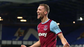 Tomas Soucek, West Ham. (Photo by PETER BYRNE/POOL/AFP via Getty Images)