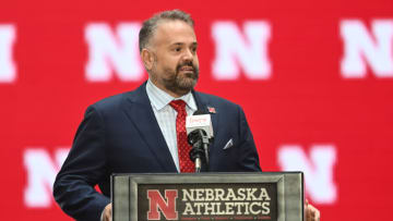 Nebraska football head coach Matt Rhule speaks at the introductory press conference (Steven Branscombe-USA TODAY Sports)