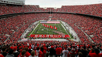 Ohio State's football team takes the field prior to their game against Illinois at Ohio Stadium Nov. 3, 2012.Osu12ill Ac 25