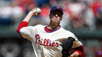PHILADELPHIA, PA - AUGUST 25: Starting pitcher Roy Halladay