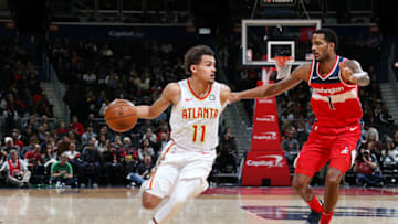 Trae Young #11 of the Atlanta Hawks (Photo by Stephen Gosling/NBAE via Getty Images)