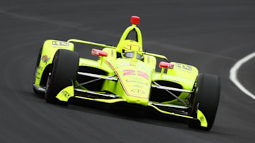 INDIANAPOLIS, INDIANA - MAY 26: Simon Pagenaud of France, driver of the #22 Team Penske Chevrolet (Photo by Clive Rose/Getty Images)