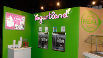 PARK CITY, UT - JANUARY 21: A view of the Yogurtland display during Night 2 of Chefdance on January 21, 2012 in Park City, Utah. (Photo by Anna Webber/Getty Images for Chefdance)