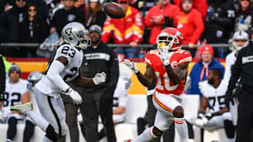 Tyreek Hill #10 of the Kansas City Chiefs (Photo by Peter Aiken/Getty Images)