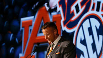 Auburn football Head Coach Bryan Harsin speaks in the main media room in the Hyatt Regency during SEC Media Days in Hoover, Ala., Thursday, July 22, 2021. [Staff Photo/Gary Cosby Jr.]