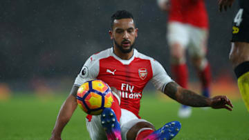 LONDON, ENGLAND - JANUARY 31: Theo Walcott of Arsenal during the Premier League match between Arsenal and Watford at Emirates Stadium on January 31, 2017 in London, England. (Photo by Catherine Ivill - AMA/Getty Images)