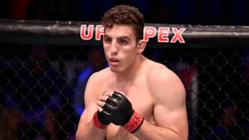 LAS VEGAS, NEVADA - JULY 30: Aleksa Camur prepares to fight Fabio Cherant in their light heavyweight fight during Dana White's Contender Series Week Six at the UFC Apex on July 30, 2019 in Las Vegas, Nevada. (Photo by Chris Unger/DWCS LLC/Zuffa LLC)